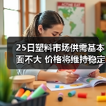 25日塑料市场供需基本面不大 价格将维持稳定（图3）
