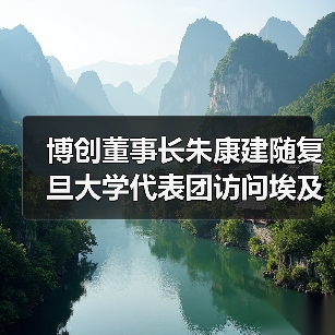 博创董事长朱康建随复旦大学代表团访问埃及（图4）