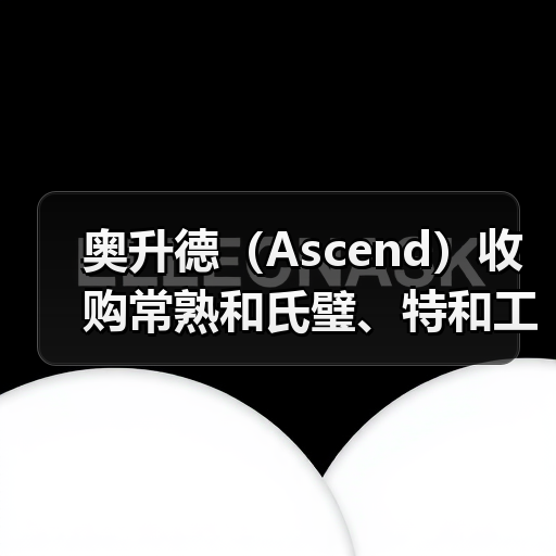 奥升德(Ascend)收购常熟和氏璧、特和工程塑料全部资产(图4) 奥升德(Ascend)收购常熟和氏璧、特和工程塑料全部资产(图4)