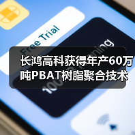 长鸿高科获得年产60万吨PBAT树脂聚合技术许可(图1) 长鸿高科获得年产60万吨PBAT树脂聚合技术许可(图1)