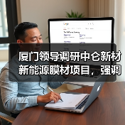 厦门领导调研中仑新材新能源膜材项目，强调科技创新引领高质量发展（图2）