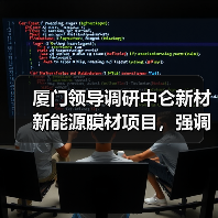 厦门领导调研中仑新材新能源膜材项目，强调科技创新引领高质量发展（图4）