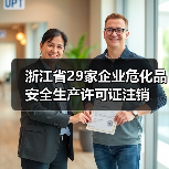 浙江省29家企业危化品安全生产许可证注销(图1) 浙江省29家企业危化品安全生产许可证注销(图1)