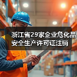 浙江省29家企业危化品安全生产许可证注销(图3) 浙江省29家企业危化品安全生产许可证注销(图3)
