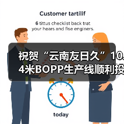 祝贺“云南友日久”10.4米BOPP生产线顺利投产!(图3) 祝贺“云南友日久”10.4米BOPP生产线顺利投产!(图3)