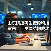 山东研控再生资源科技宣布工厂主体结构成功封顶，废塑料化学循环项目迈入投产倒计时（图4）