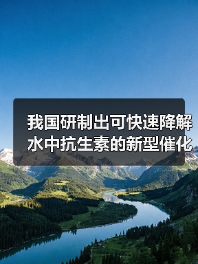 我国研制出可快速降解水中抗生素的新型催化剂(图4) 我国研制出可快速降解水中抗生素的新型催化剂(图4)