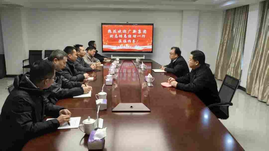 广新集团党委副书记、总经理刘志鸿一行到广聚新材指导工作(图1)